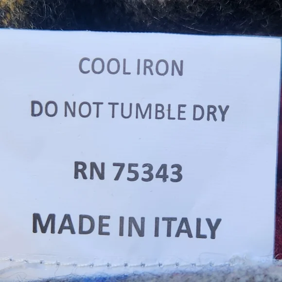 VIA CONDOTTI Roma Scarf Red Gray Plaid 100% Wool Tartan Made In Italy - Picture 4 of 8